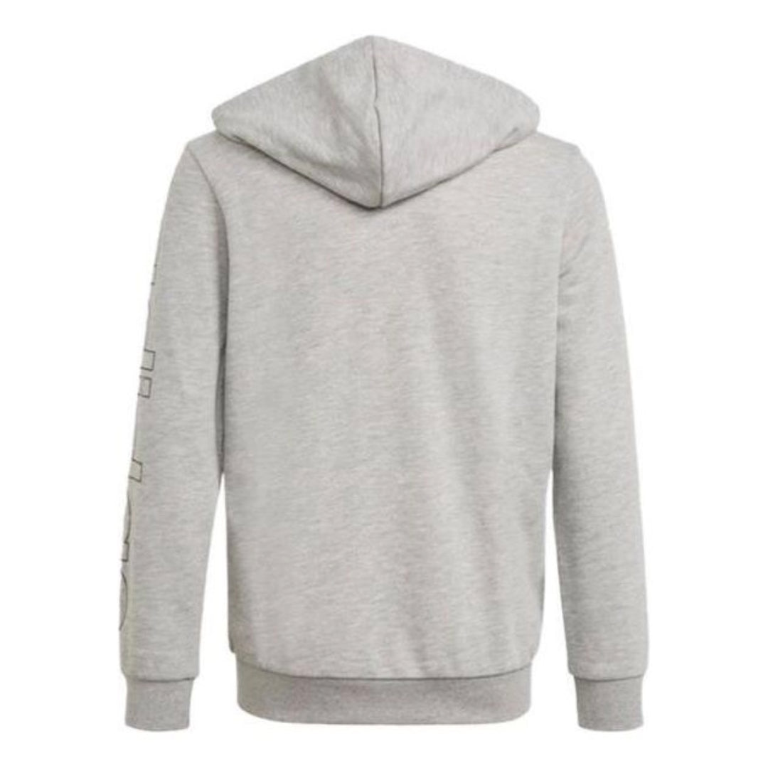 (GS) adidas Essentials Hoodie Asia Sizing 'Black White' GN4039