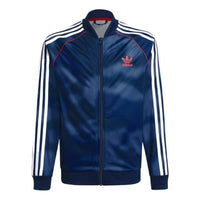 (GS) adidas Allover Print Camo SST Track Jacket Asia Sizing 'Blue' GN4128