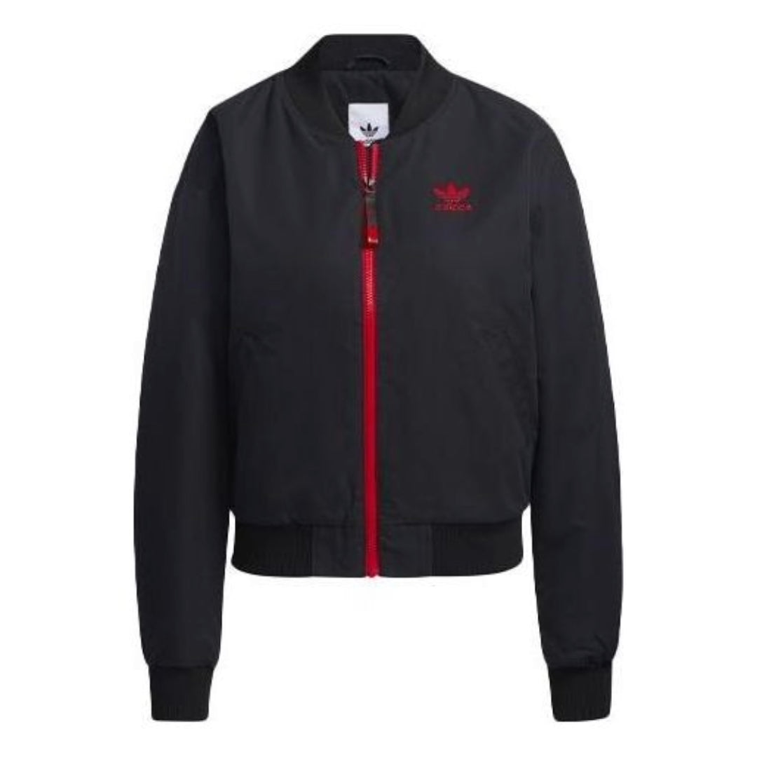(WMNS) adidas CNY MA-1 Bomber Asia Sizing 'Black Red' GN9071