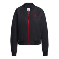 (WMNS) adidas CNY MA-1 Bomber Asia Sizing 'Black Red' GN9071