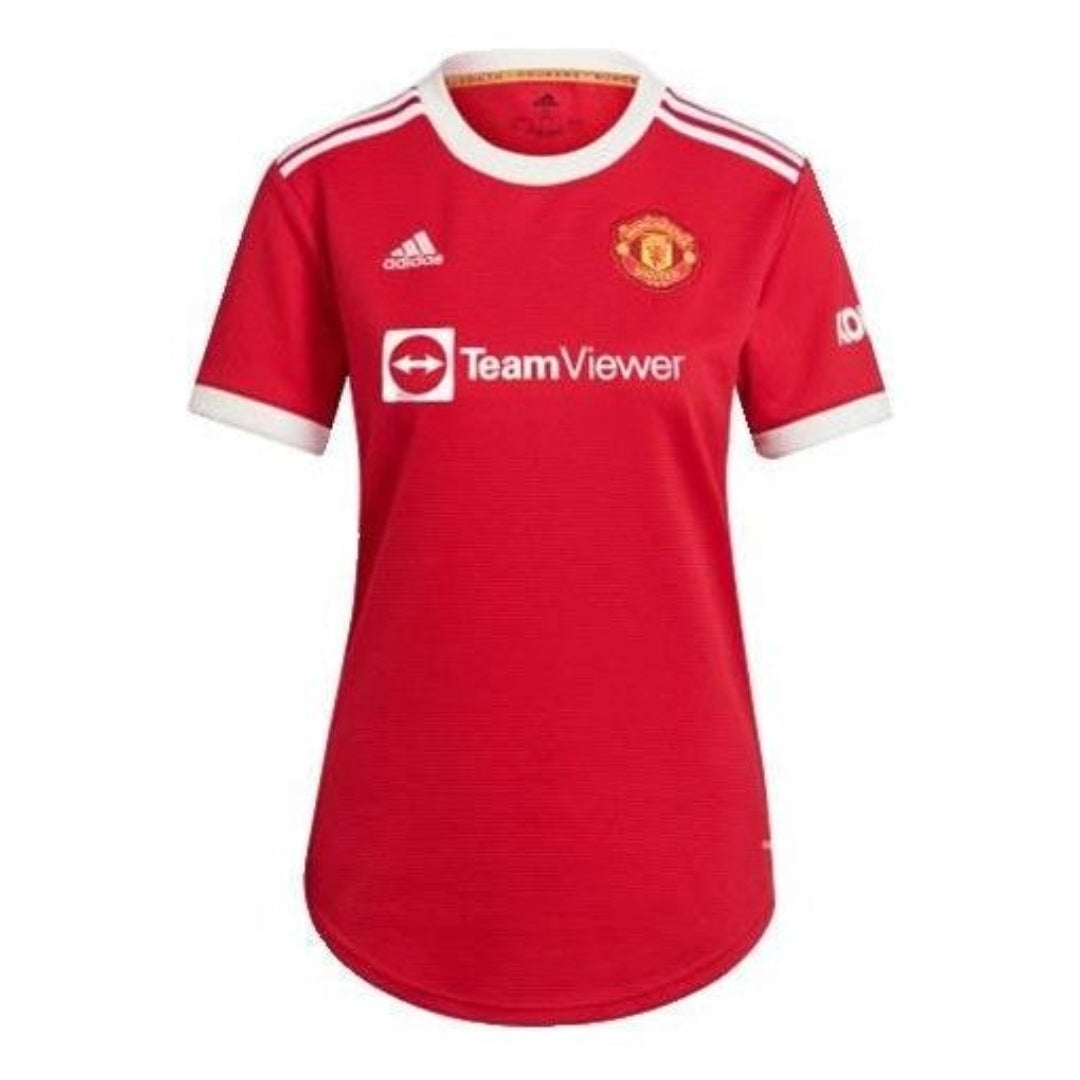 (WMNS) adidas Manchester United 21/22 Home Jersey Asia Sizing 'Red White' GR3772
