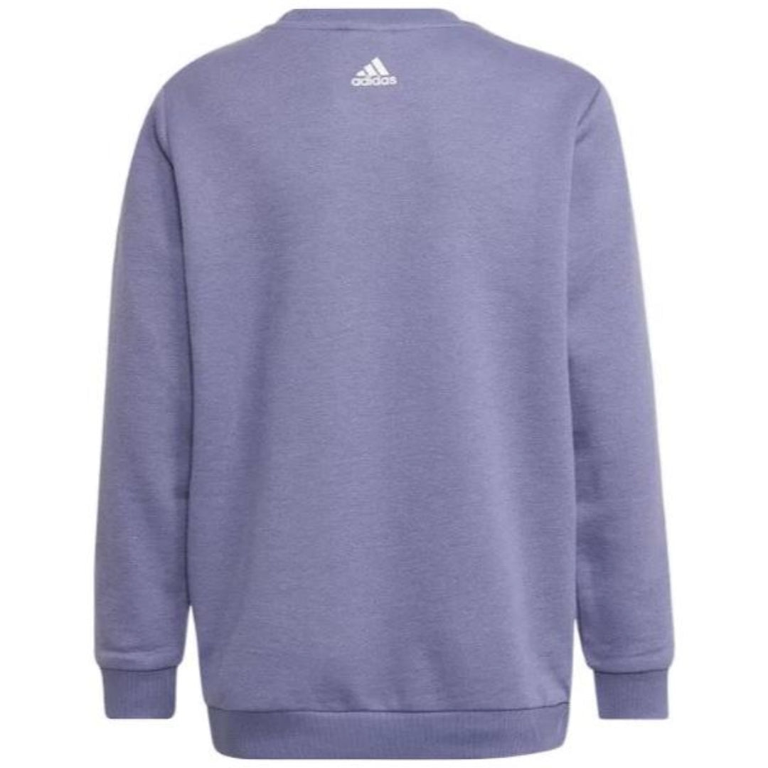 (GS) adidas Sportswear Logo Sweatshirt Asia Sizing 'Purple White' GS2181