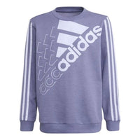 (GS) adidas Sportswear Logo Sweatshirt Asia Sizing 'Purple White' GS2181
