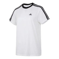 (WMNS) adidas Essentials 3-Stripes T-Shirt Asia Sizing 'White Black' H10201