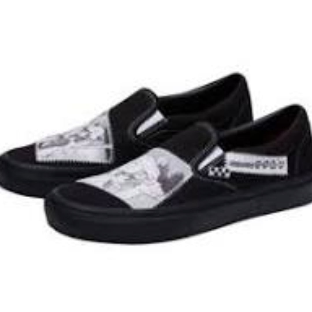 Vans Lizzie x Sailor Moon Skate Slip-On 'Black White' VN0A5FCAYB21