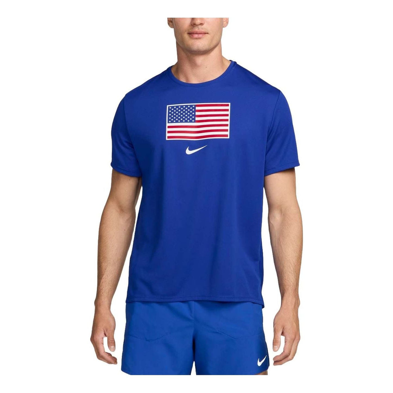 Nike Dri-FIT USA Miler Running T-Shirt 'Royal Blue' FJ3412-417