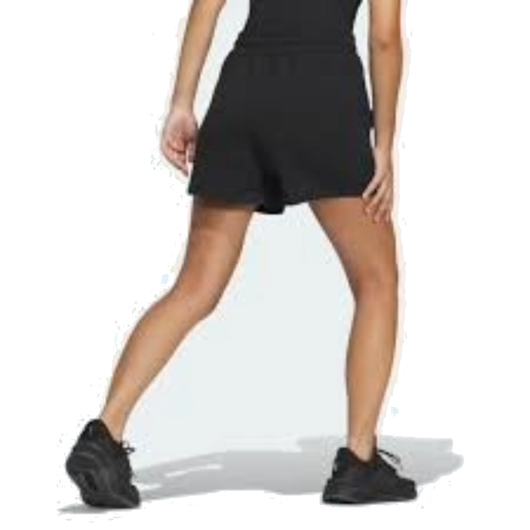 (WMNS) adidas Lounge Knit Short Asia Sizing 'Black' IM8865