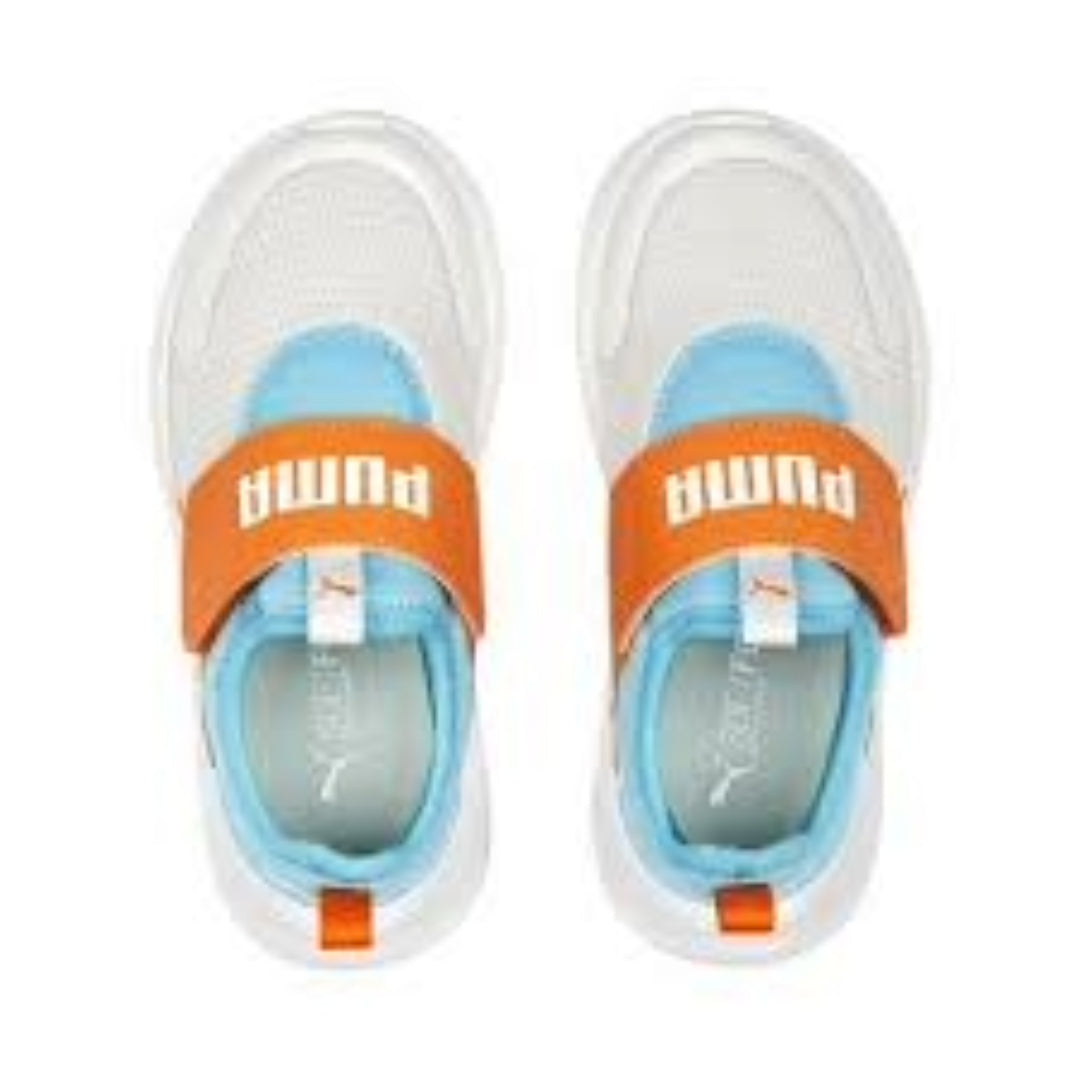 (PS) PUMA Evolve Slip On 'White Orange Blue' 389135-01
