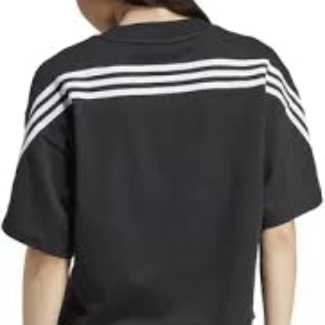 (WMNS) adidas Future Icons 3-Stripes T-Shirt Asia Sizing 'Black White' IP1571