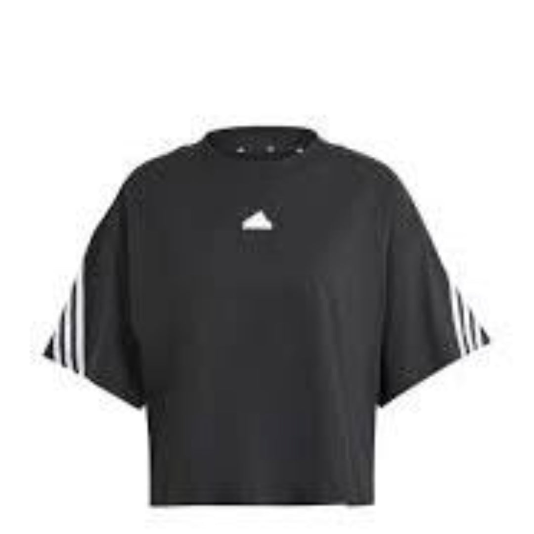 (WMNS) adidas Future Icons 3-Stripes T-Shirt Asia Sizing 'Black White' IP1571