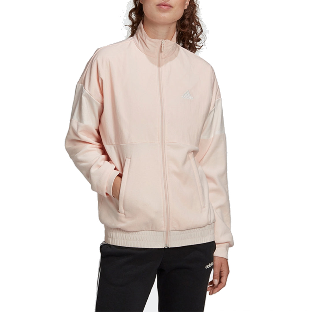 (WMNS) adidas  Fav Track Top Asia Sizing 'Pink' GH6843