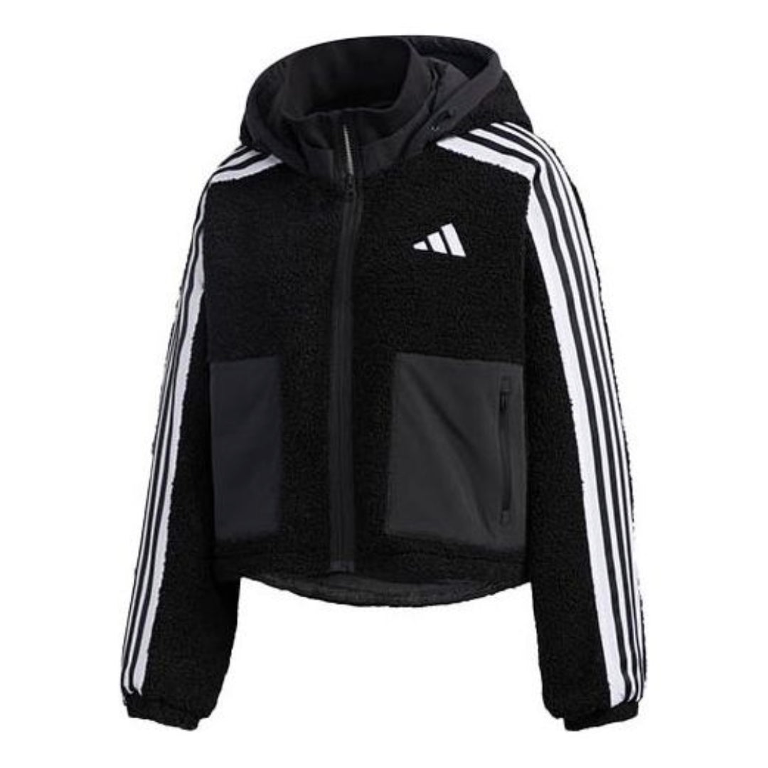 (WMNS) adidas Urban BOA Short Knitted Jacket Asia Sizing 'Black White' GM1426