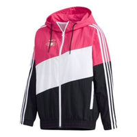 (WMNS) adidas Neo Windproof Hooded Jacket  Asia Sizing 'Pink White Black' GM2318