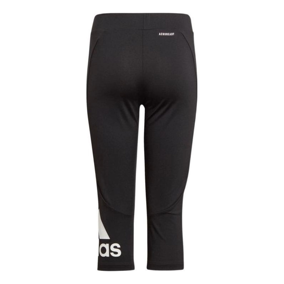 (GS) adidas Designed 2 Move 3/4 Tights Asia Sizing 'Black White' GN1434
