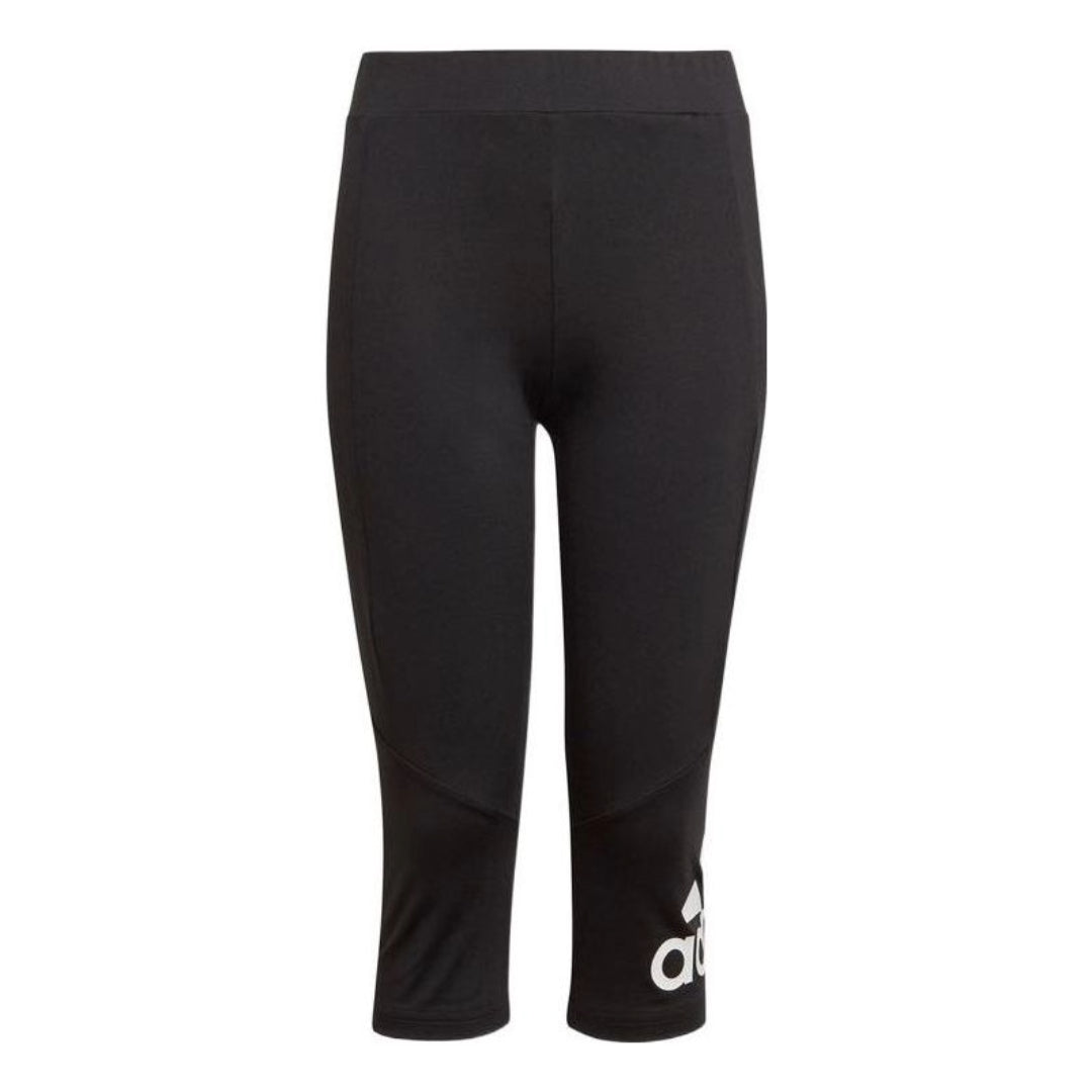 (GS) adidas Designed 2 Move 3/4 Tights Asia Sizing 'Black White' GN1434