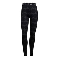 (WMNS) adidas Marimekko Techfit Long Tights Asia Sizing 'Black' GR8030