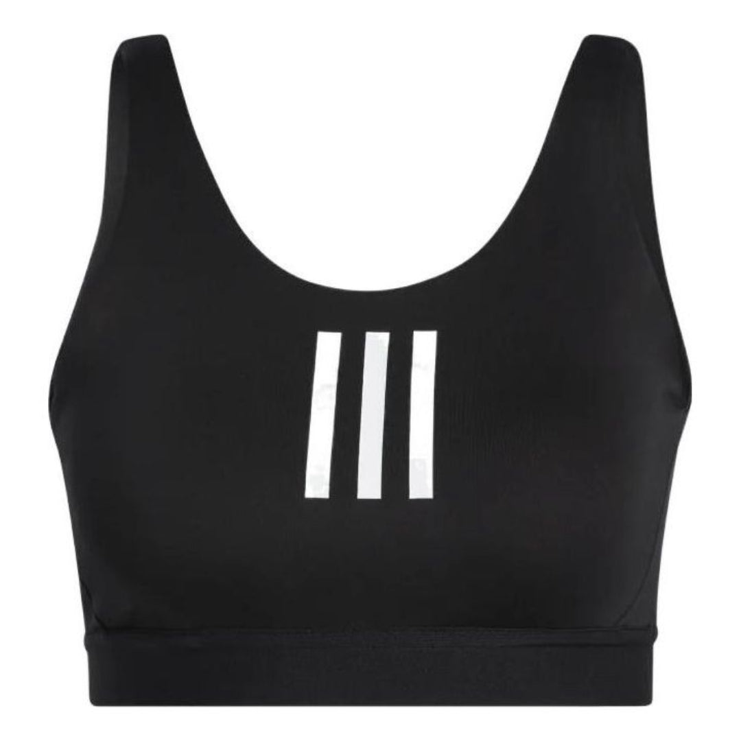 (WMNS) adidas DonAsia Sizing 't Rest Medium-Support 3-Stripes Bra 'Black White' GR8171