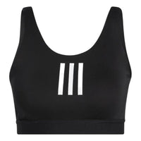 (WMNS) adidas DonAsia Sizing 't Rest Medium-Support 3-Stripes Bra 'Black White' GR8171