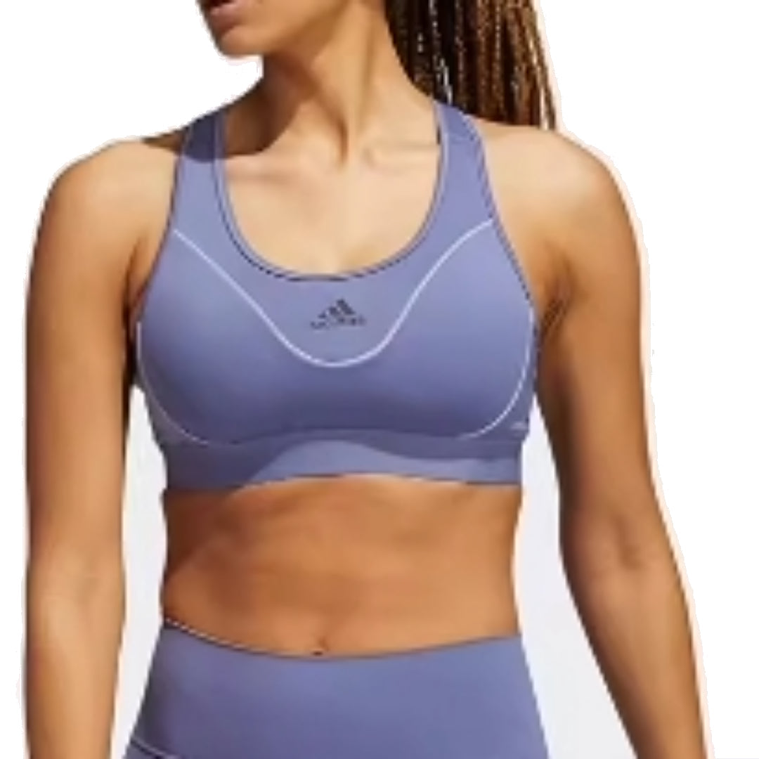 (WMNS) adidas Believe This Medium-Support Reflective Bra Asia Sizing 'Purple' GR8251