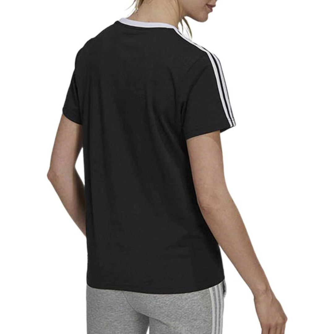 (WMNS) adidas Essentials 3-Stripes T-Shirt Asia Sizing 'Black' GS1379