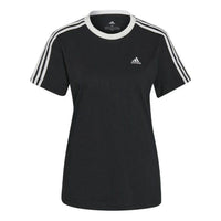 (WMNS) adidas Essentials 3-Stripes T-Shirt Asia Sizing 'Black' GS1379