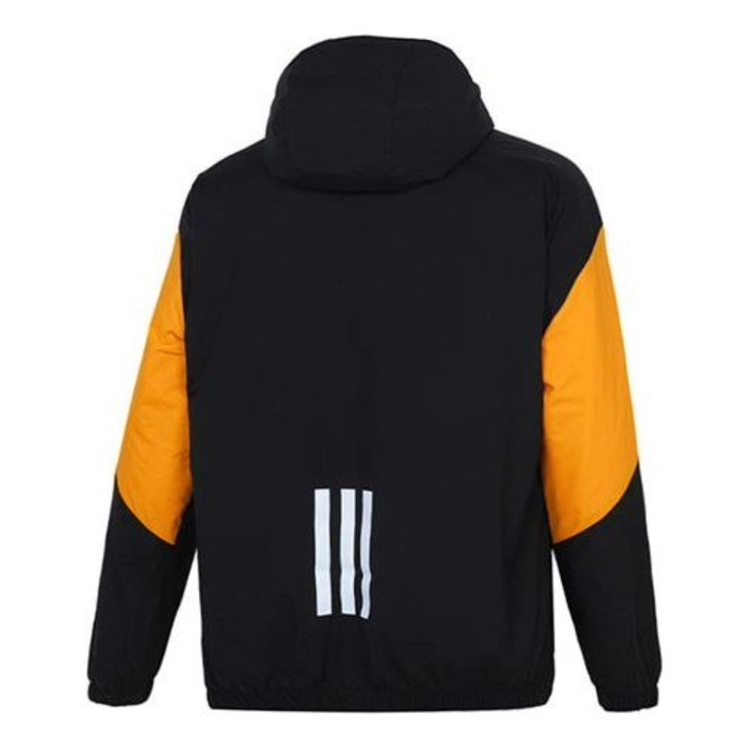 adidas Back to Sport Jacket Asia Sizing 'Black Orange' GT6589