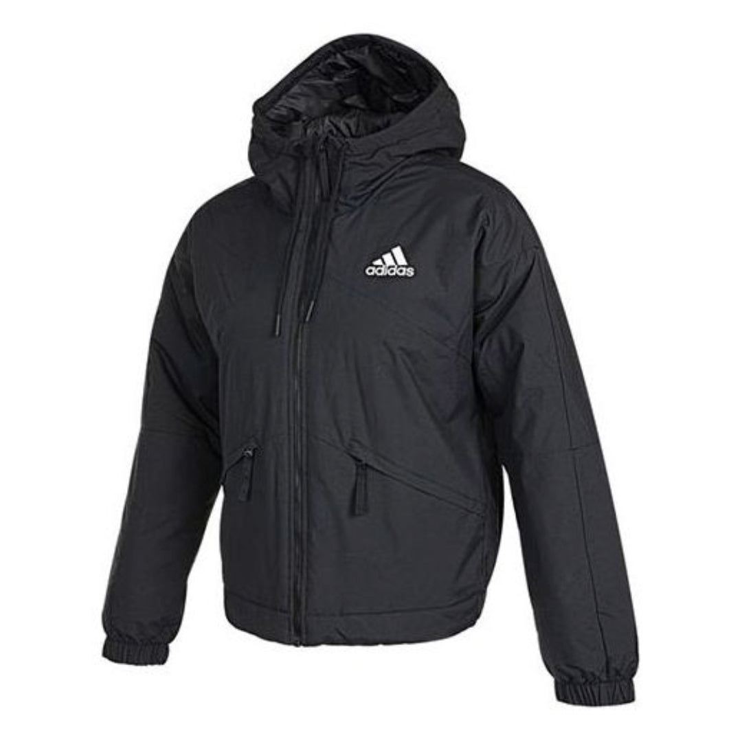(WMNS) adidas Back to Sport Thermal Hooded Jacket Asia Sizing 'Black' GT6593