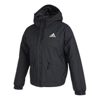 (WMNS) adidas Back to Sport Thermal Hooded Jacket Asia Sizing 'Black' GT6593