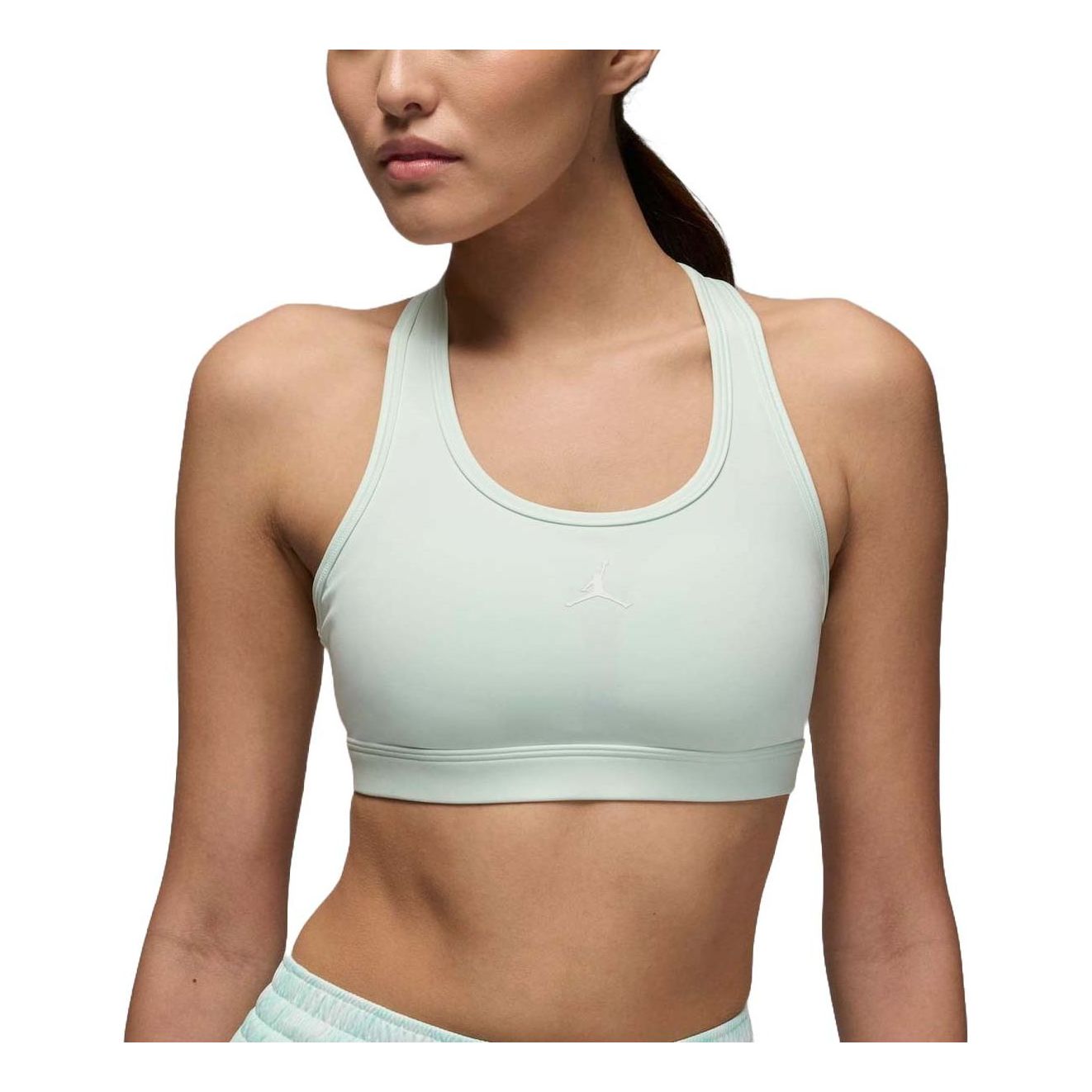 (WMNS) Air Jordan Sport Jumpman Medium Support Sports Bra 'Light Green' FB6873-394