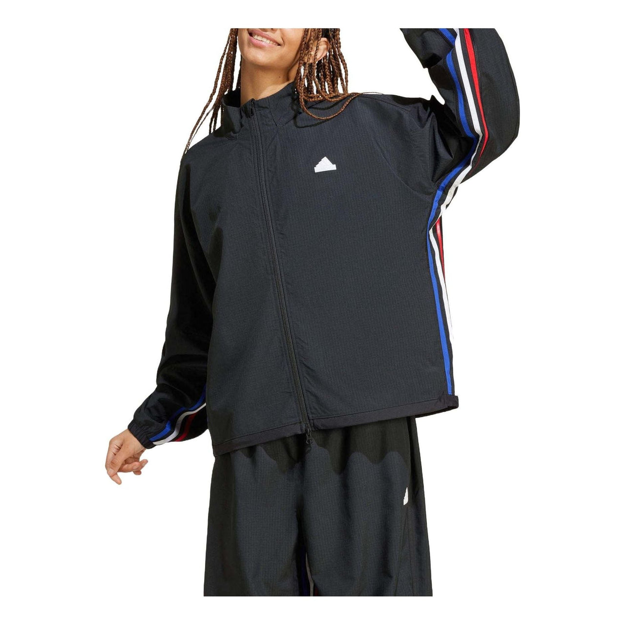 (WMNS) adidas Express Anti-Microbial Breaking Track Jacket Asia Sizing 'Black' IX3738