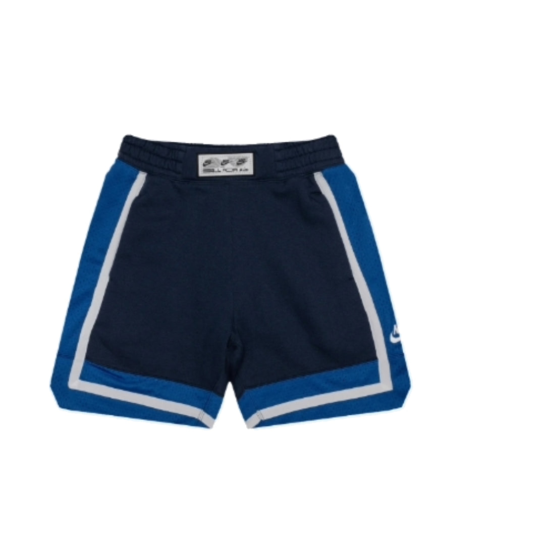 (GS) Nike Fleece Basketball Shorts 'Blue White' FB1065-410