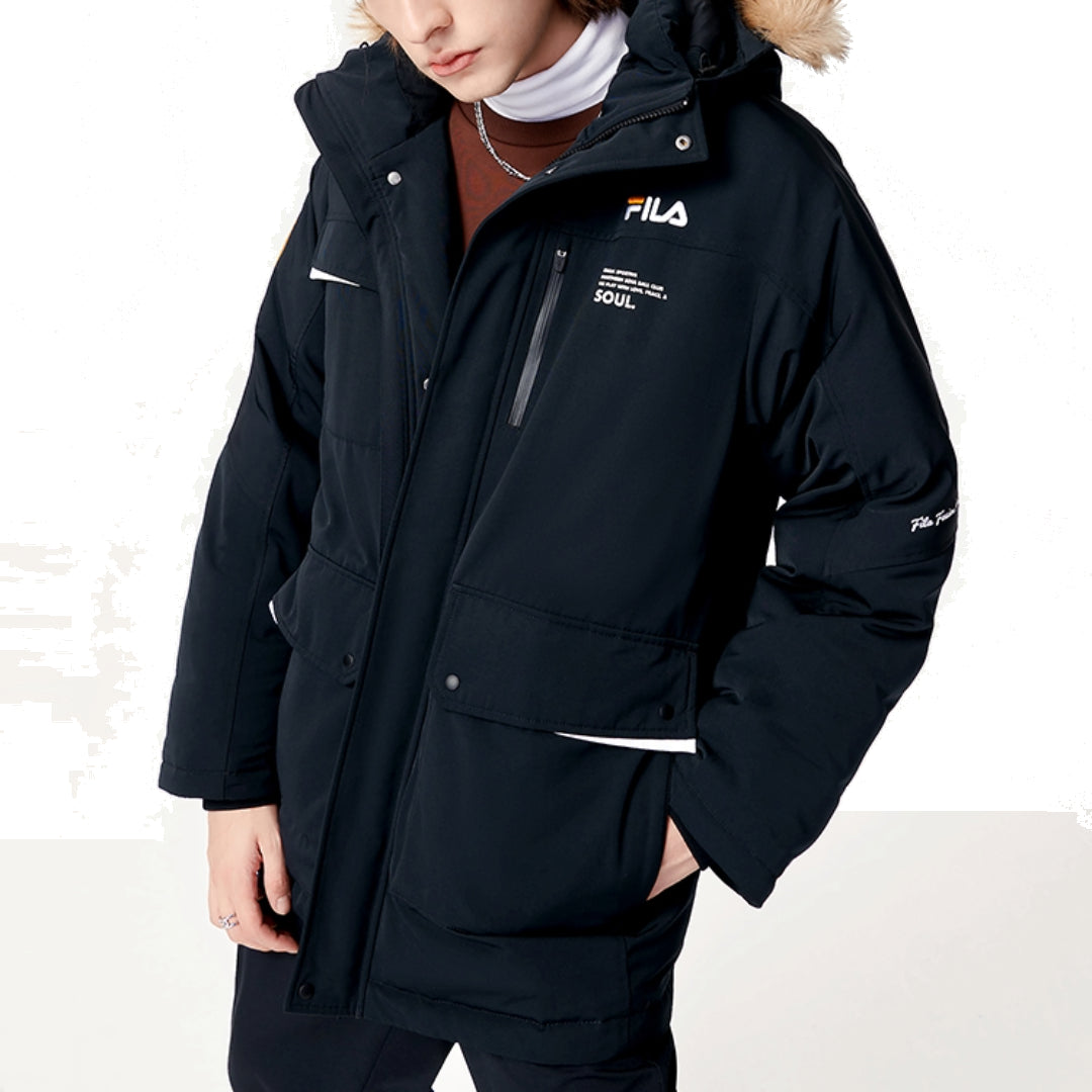 FILA FUSION Multi Pocket Down Jacket 'Black' T11M145908F-BK
