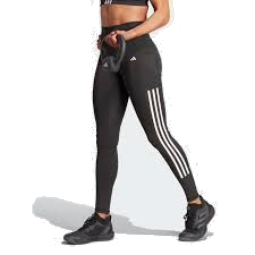 (WMNS) adidas Optime 3-Stripes Full-Length Leggings Asia Sizing 'Black' IT9105