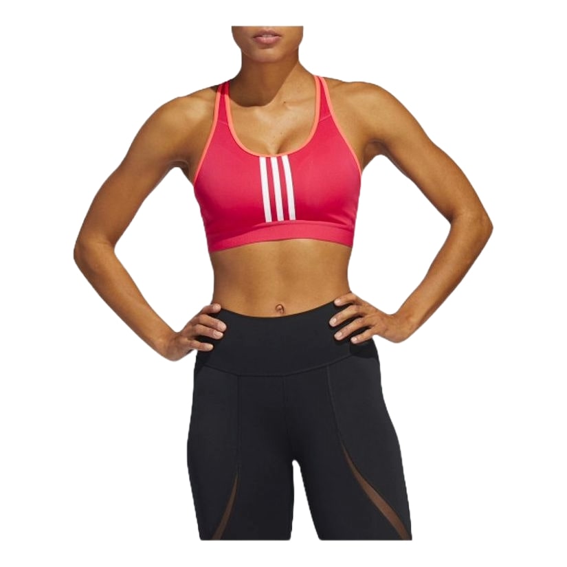 (WMNS) adidas Don't Rest Alphaskin Padded 3-Stripes Bra 'Pink White' GK0299