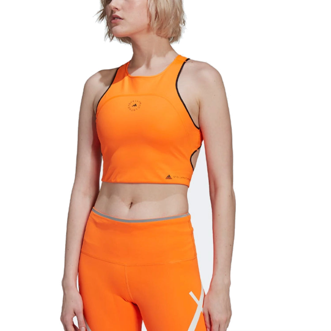 (WMNS) adidas By Stella McCartney TruePace Running Crop Top Asia Sizing 'Orange' HB6088