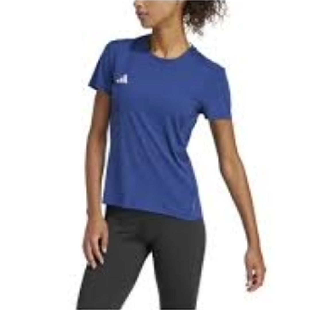 (WMNS) adidas Adizero Essentials Running T-Shirt Asia Sizing 'Navy' IN1174