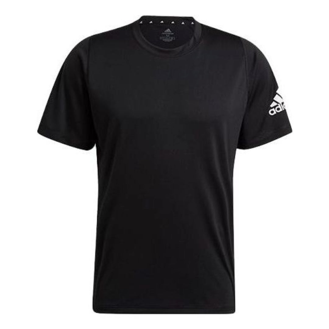 adidas Freelift Ultimate Aeroready D2M T-Shirt Asia Sizing 'Black Whtie' GU2771