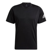 adidas Freelift Ultimate Aeroready D2M T-Shirt Asia Sizing 'Black Whtie' GU2771