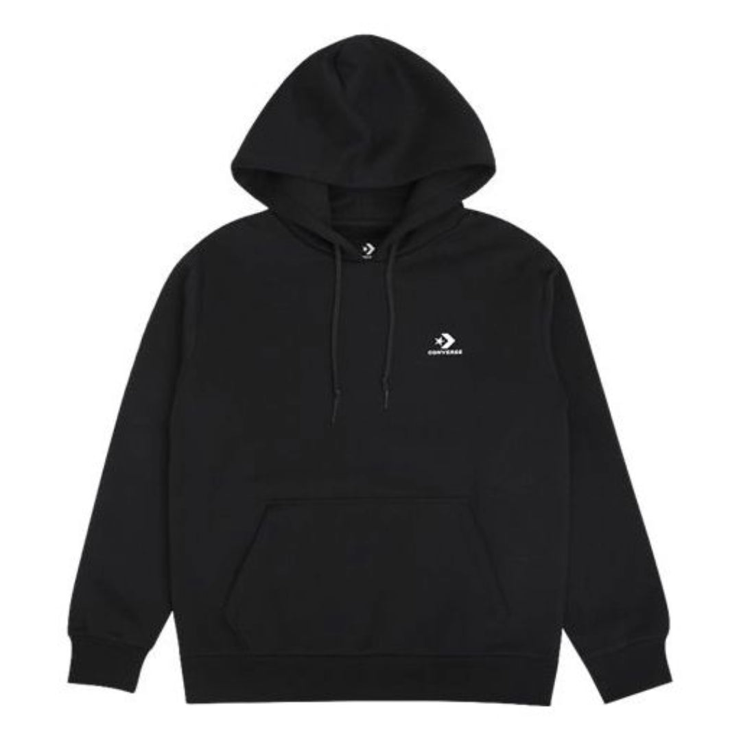 (WMNS) Converse Embroidered Star Chevron Pullover Asia Sizing 'Black' 10020872-A01