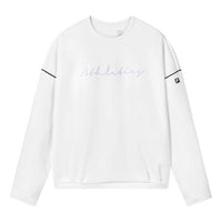 (WMNS) FILA Athletics Letter Printed Pullover Sports Sweatshirt 'White' A11W131229F-WT
