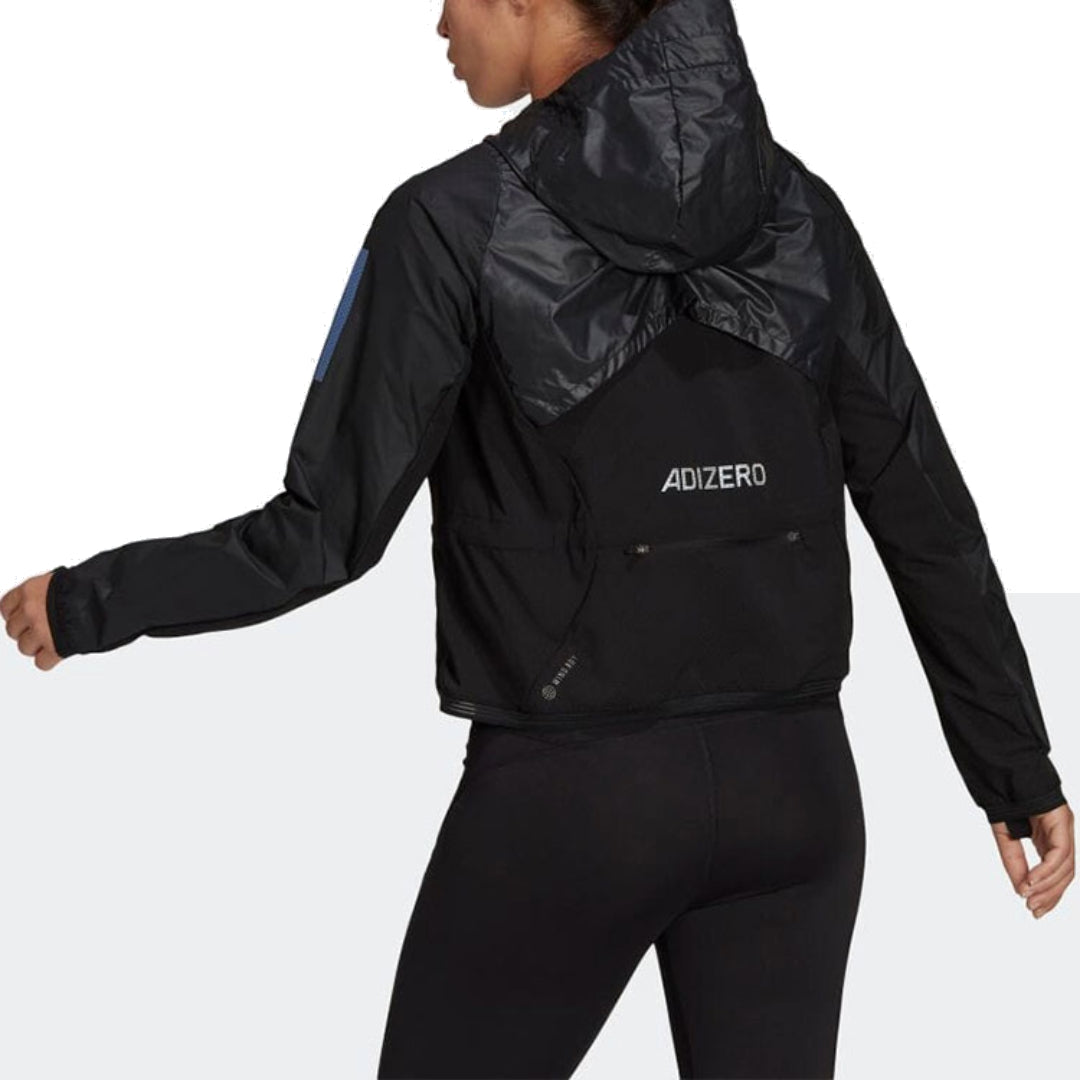 (WMNS) adidas Adizero Running Jacket Asia Sizing 'Black' H57761