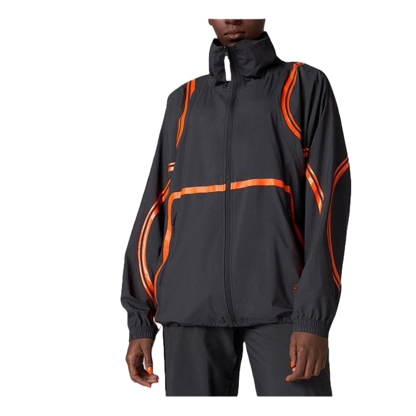 (WMNS) adidas by Stella McCartney TruePace Woven Jacket Asia Sizing 'Black Red' HD9120