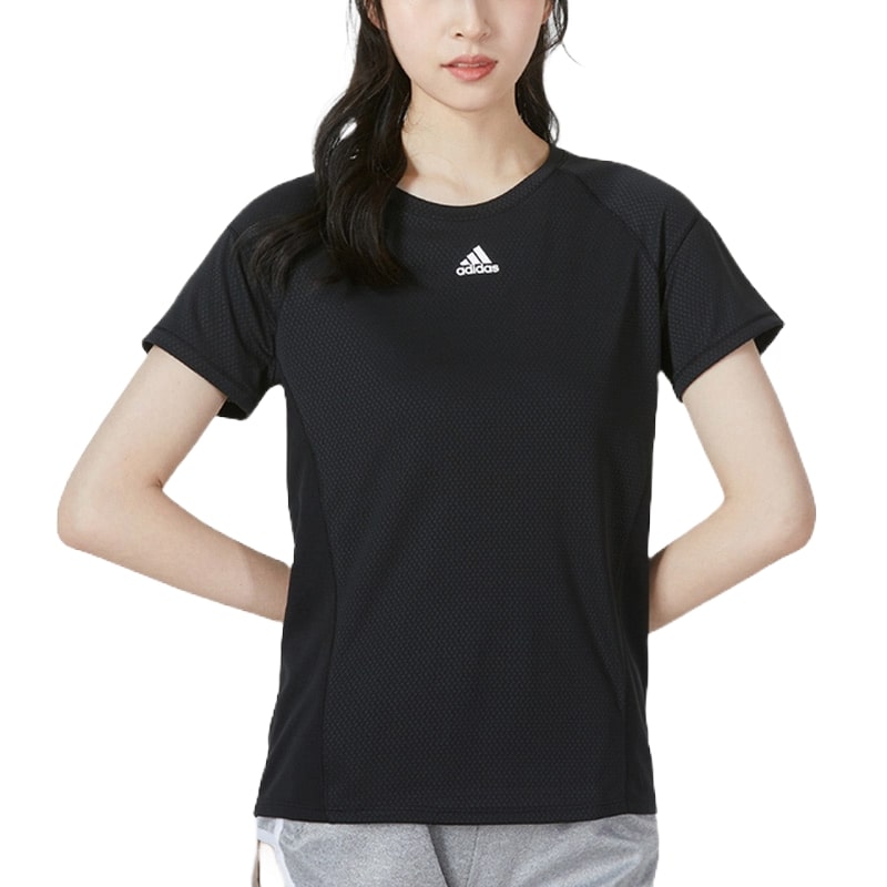 (WMNS) adidas HEAT.RDY Trainig T-Shirt Asia Sizing 'Black' HC2785