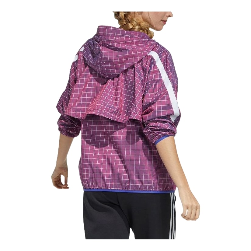(WMNS) adidas W.N.D. Jacket Asia Sizing 'Red White' GM0686
