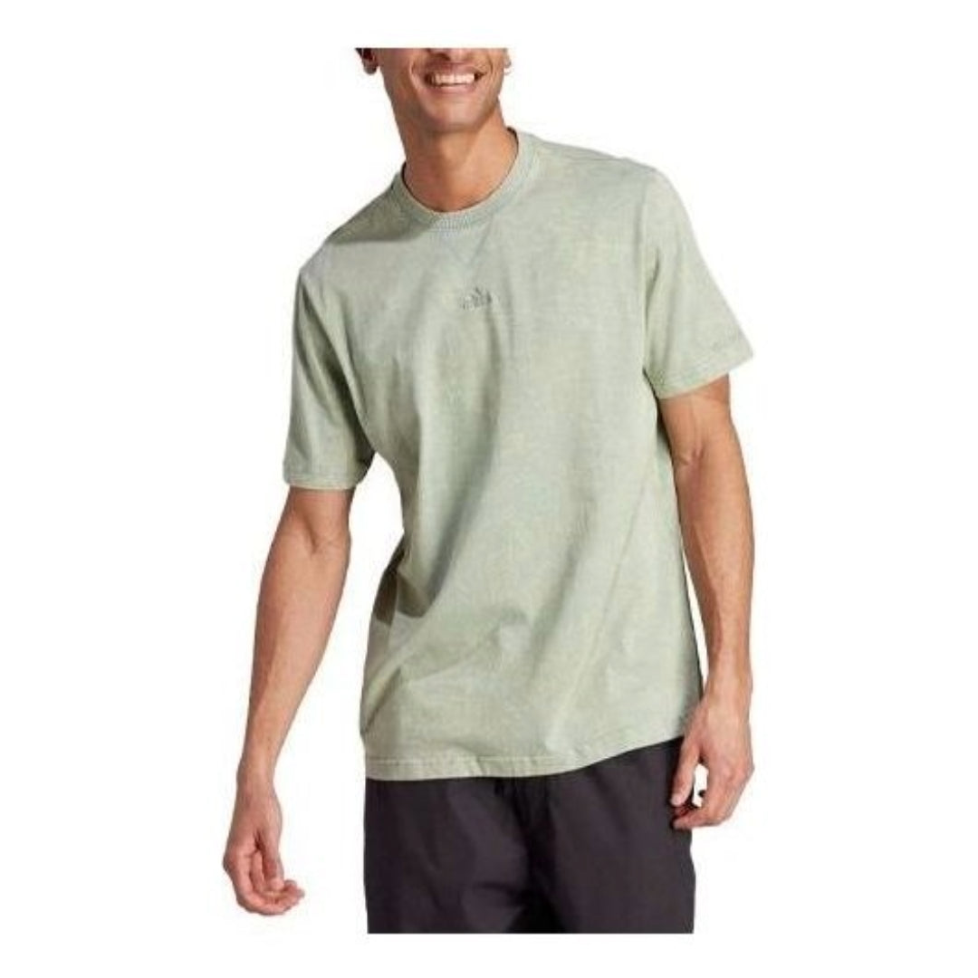 adidas ALL SZN Garment-Wash Te-Shirt 'Olive Green' IK4275