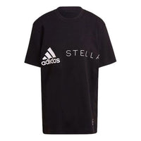 (WMNS) adidas by Stella McCartney Logo T-Shirt Asia Sizing 'Black White' HB7402