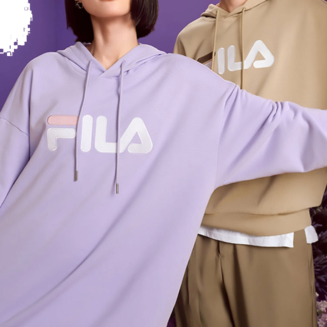 FILA Classic Logo Hoodie 'Purple White' F51U238298F-PR