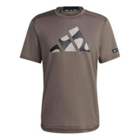 adidas x Marimekko Designed For Training T-shirt 'Brown Grey' HR8207