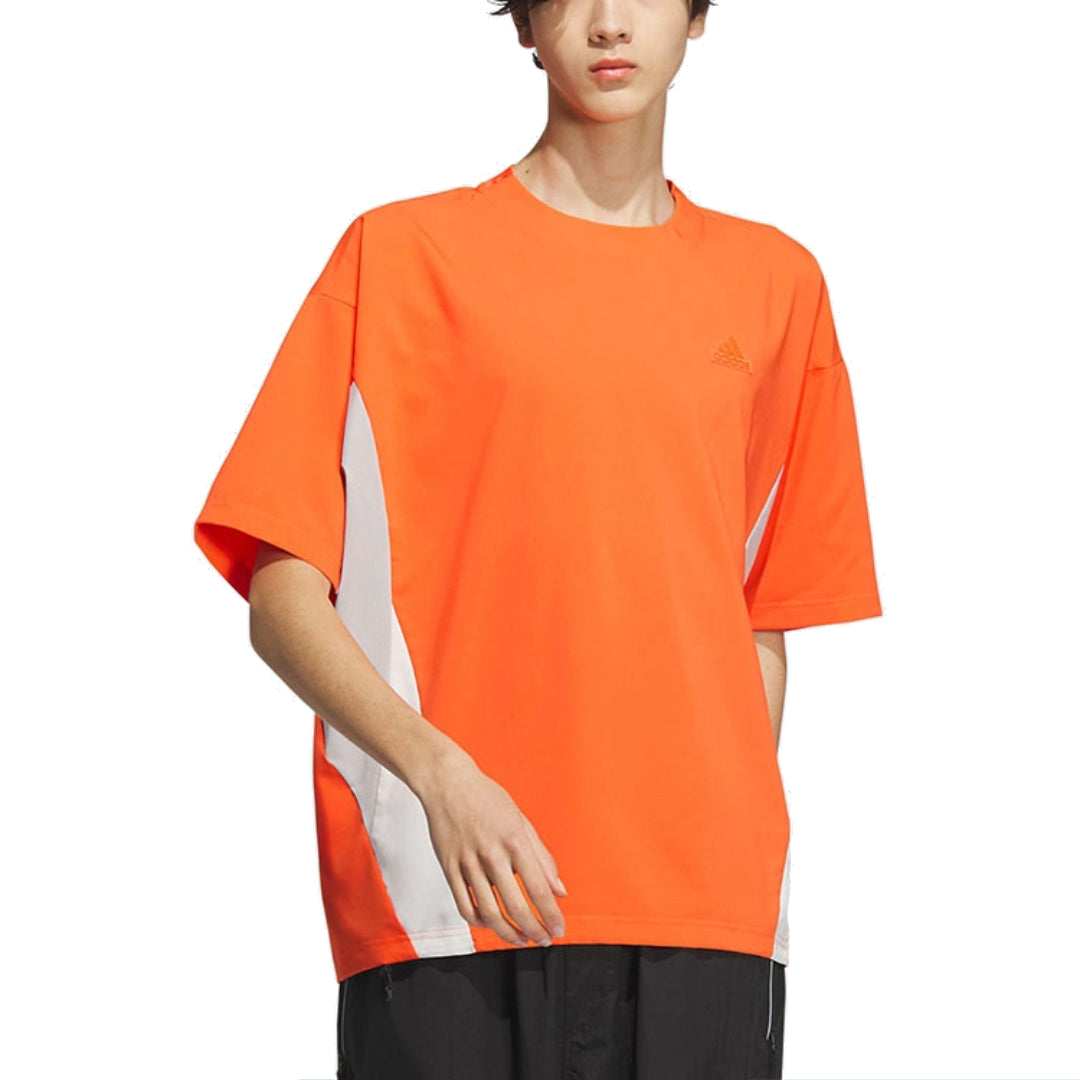 adidas Future Style T-Shirt Asia Sizing 'Orange White' JI9907