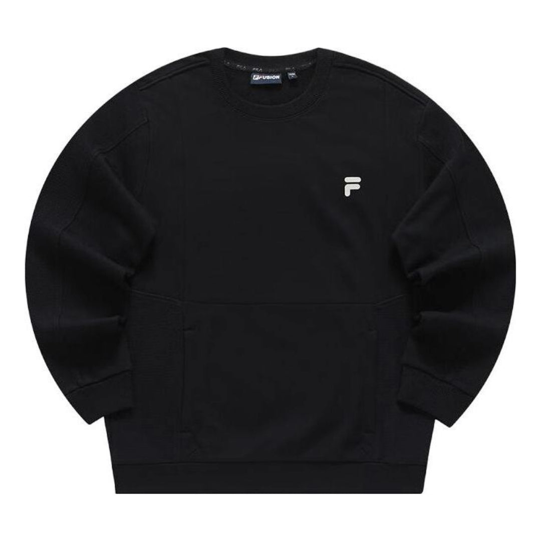 FILA FUSION Graphic Sweater 'Black White' T11M341213F-BK